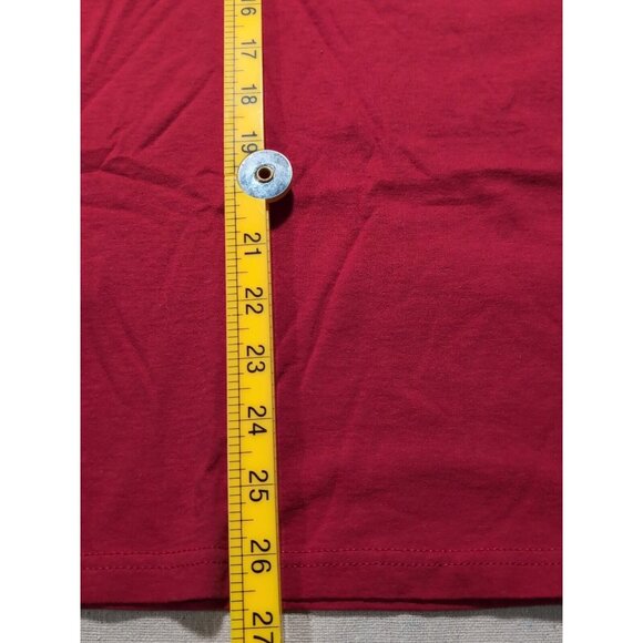 Fling Upside Down Heart Promo Mens Graphic Print Short Sleeve T-Shirt Red Medium - Picture 6 of 9